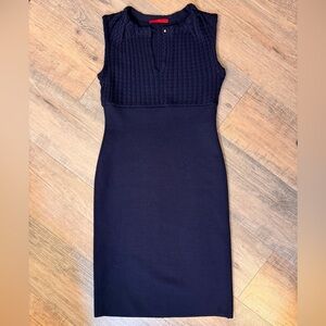 Carolina Herrera Elegant Sapphire Midi Dress